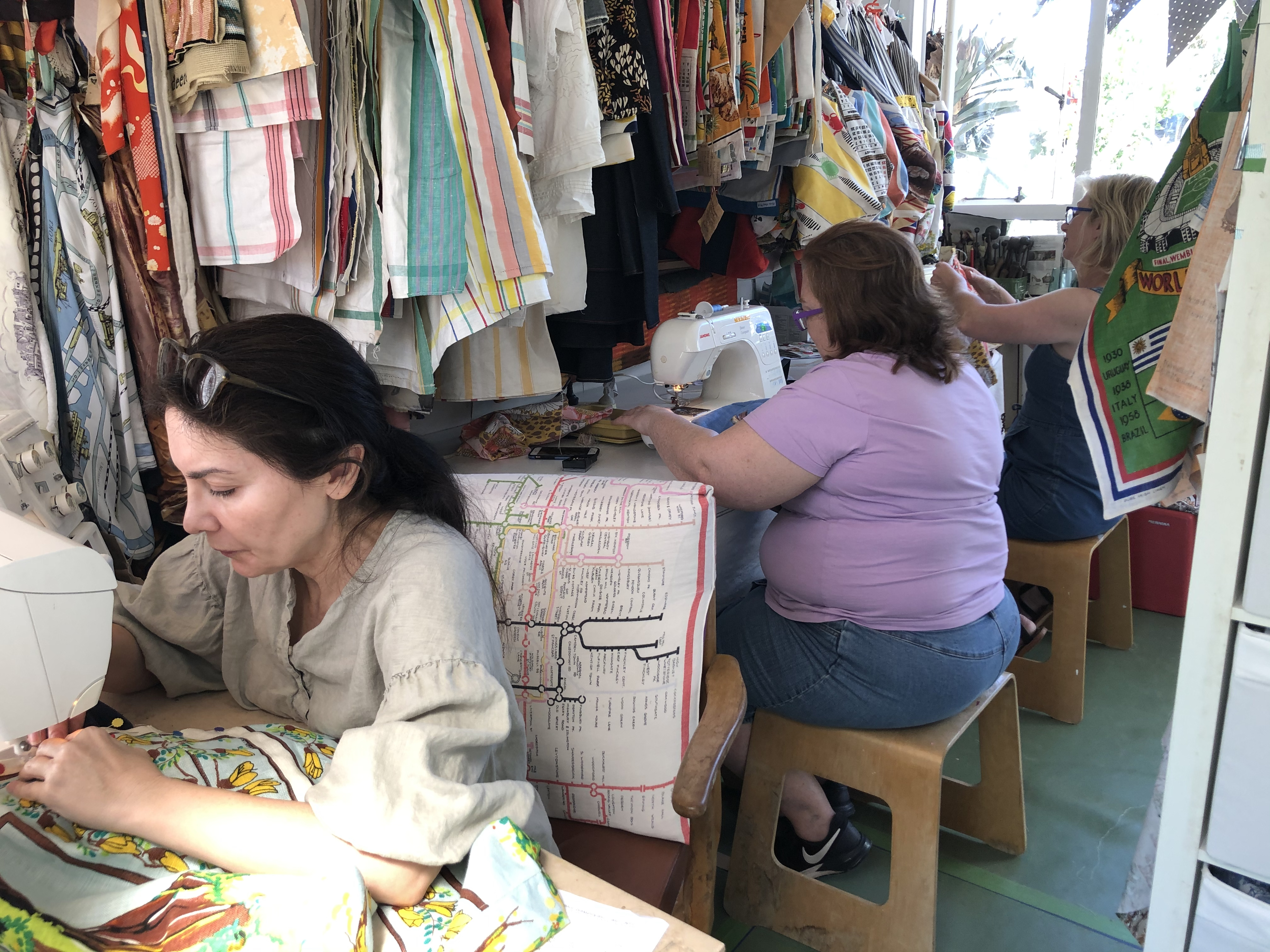 Love And West Tea Towel Workshop #2, 2021.
